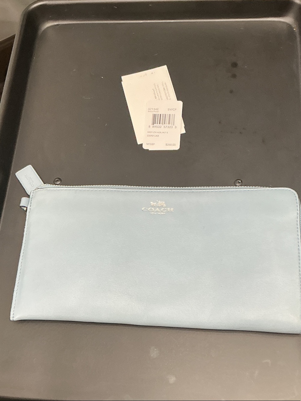 Coach Darcy Leather Holdall Wallet NWT $268 retail